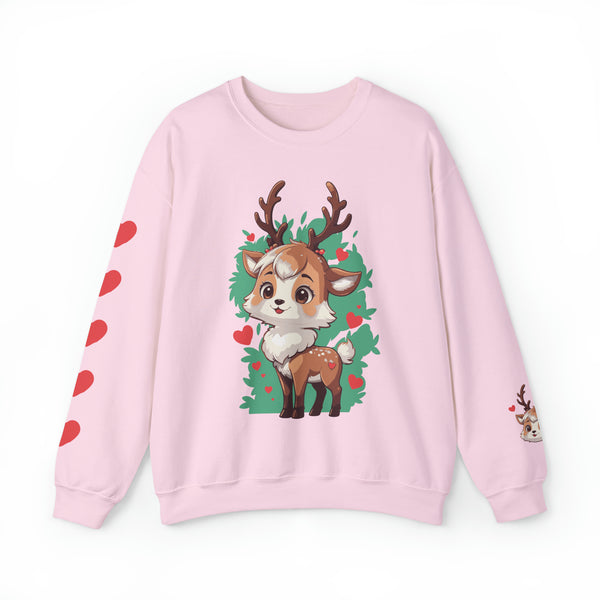 Cute Christmas Anime Reindeer Sweatshirt