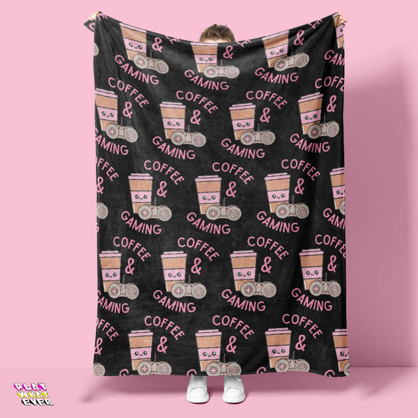 Coffee & Gaming Soft Throw Blanket