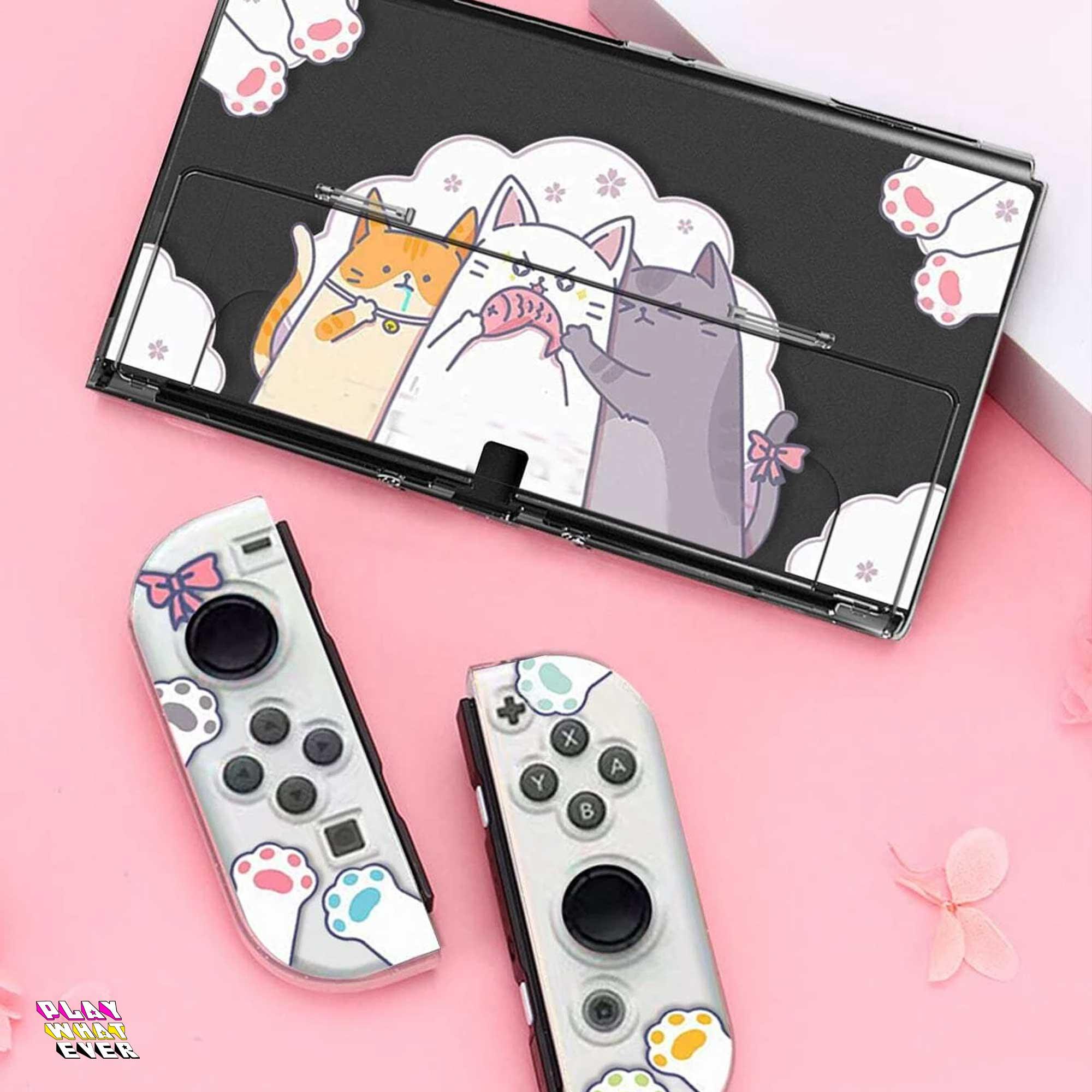 Cat Paws on Sushi Nintendo Switch Case – PlayWhatever