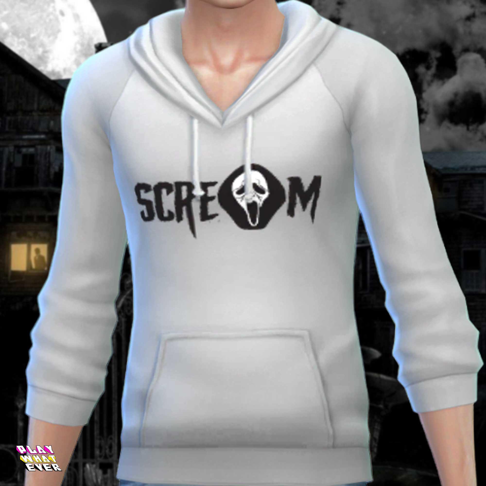 Sims 4 CC Scream Scream Hoodie – PlayWhatever