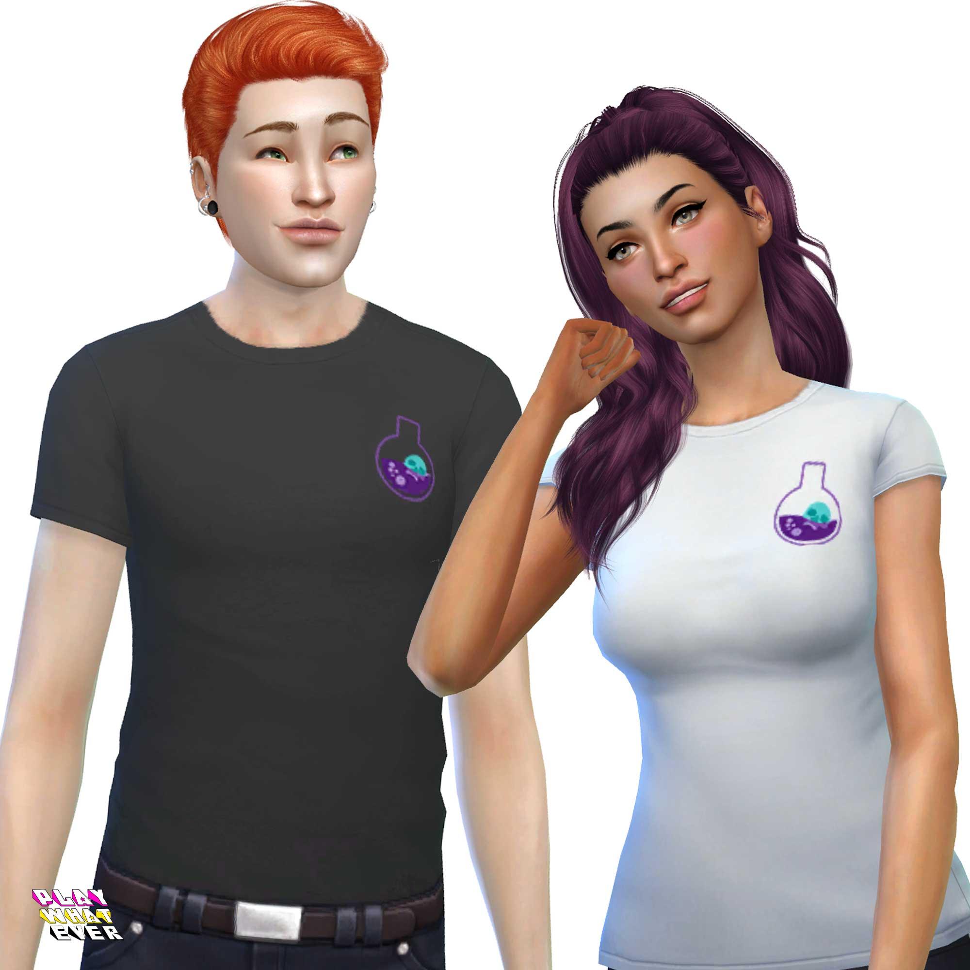 Sims 4 CC Poison Shirt – PlayWhatever