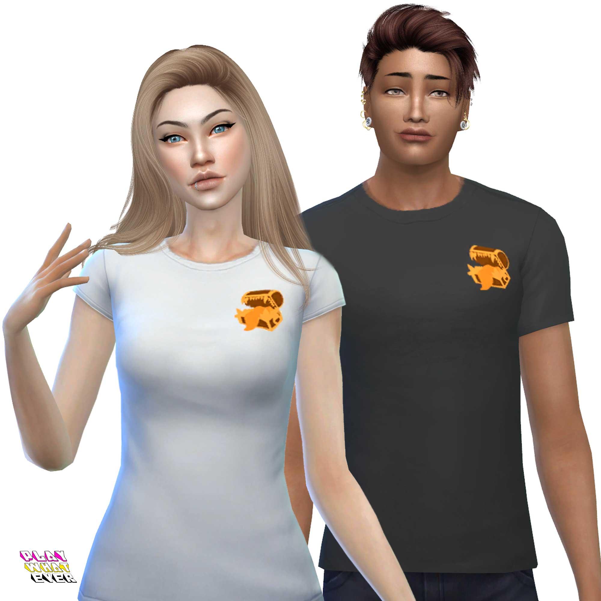 Sims 4 CC Mimic Shirt – PlayWhatever