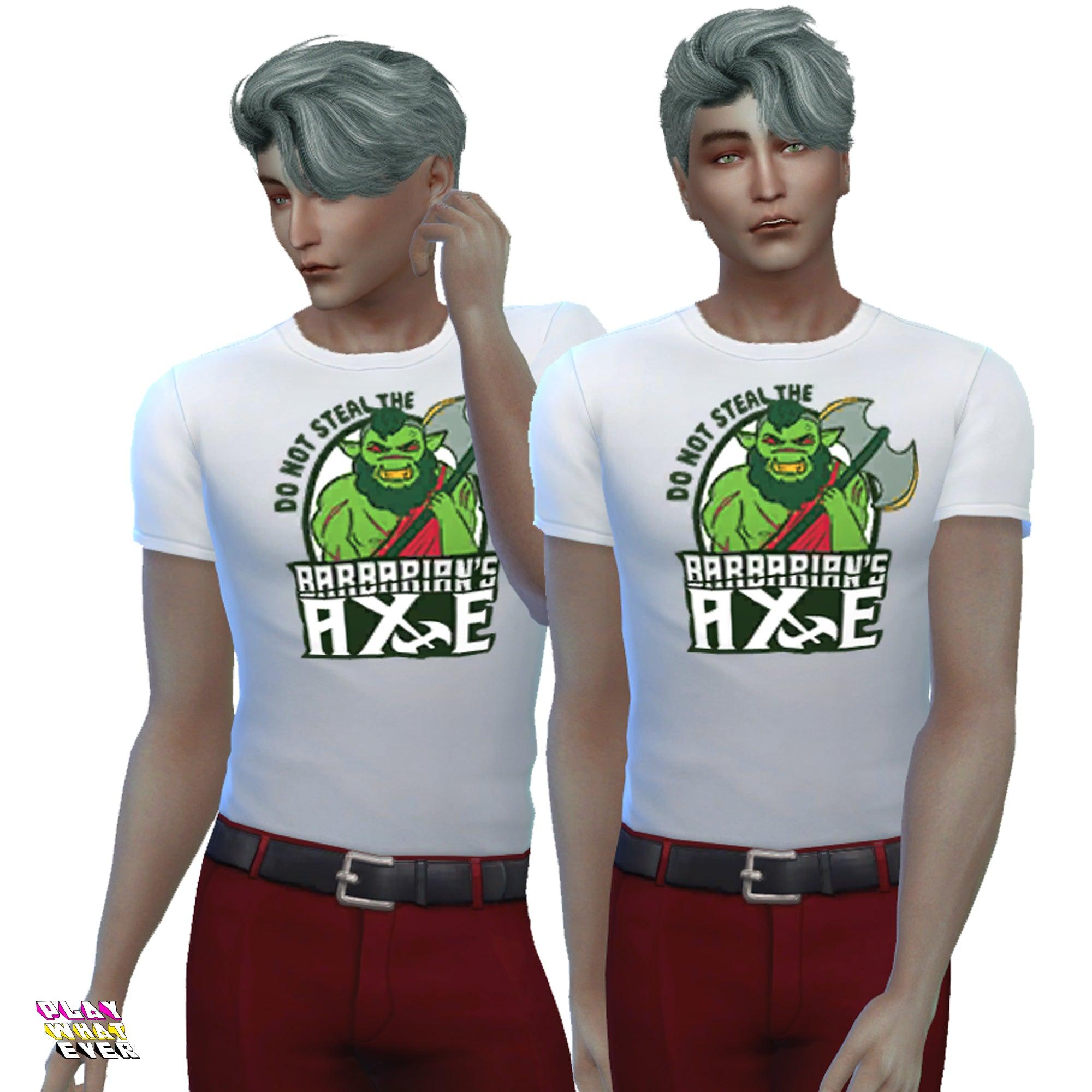 Sims 4 CC Barbarian Axe T-Shirt – PlayWhatever