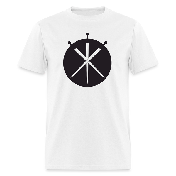 Swords Drawn Unisex T-Shirt - white