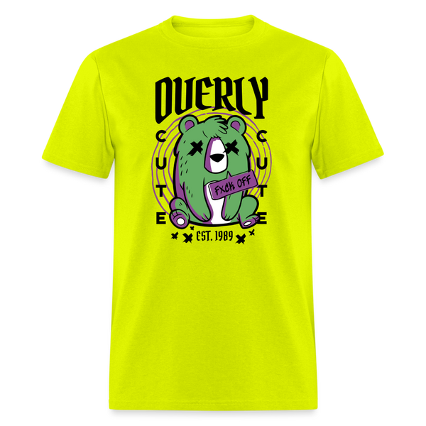 Overly Cute Zombie Bear Unisex Shirt - safety green
