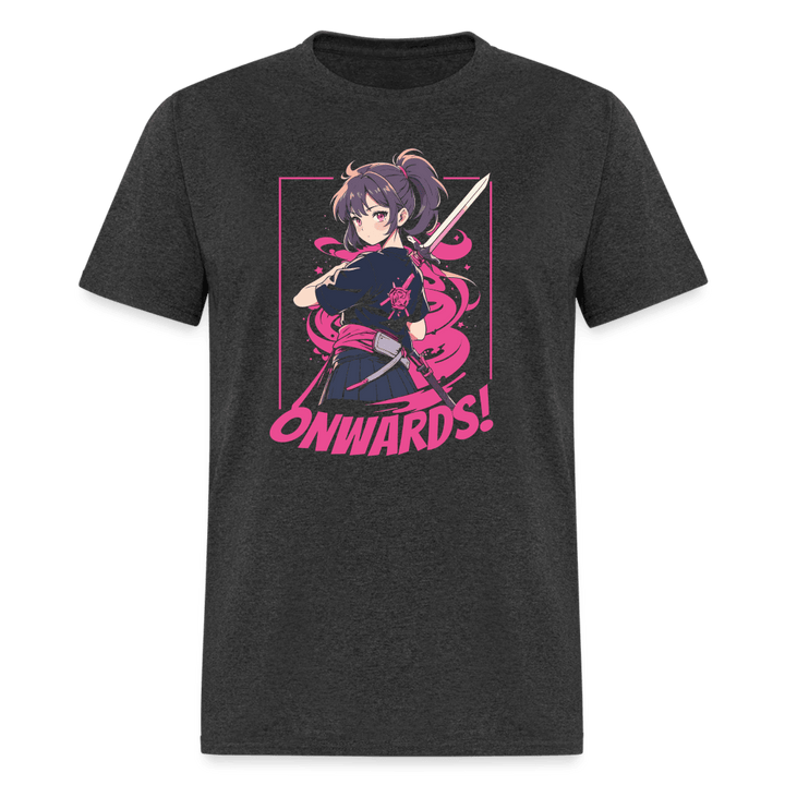 Onward! Anime Sword Girl Unisex T-Shirt - heather black