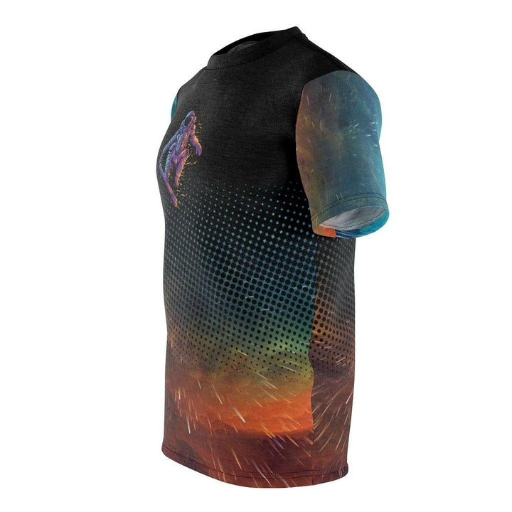 Skating Over The Nebula Astronaut Unisex Shirt - PlayWhatever