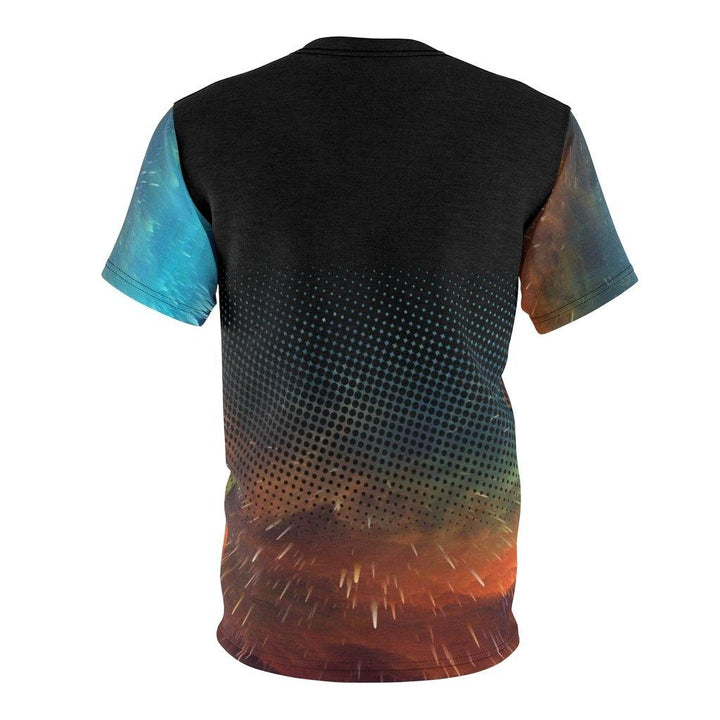 Skating Over The Nebula Astronaut Unisex Shirt - PlayWhatever