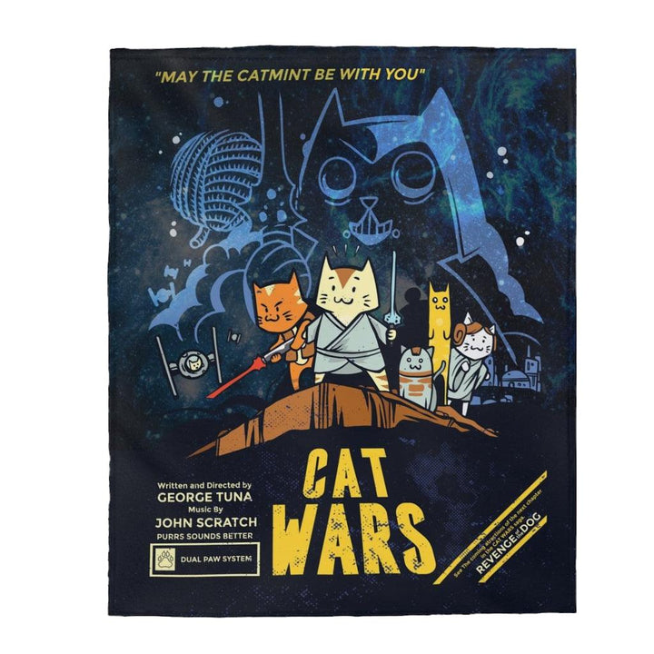 Cat Wars Galaxy Universe Blanket - PlayWhatever