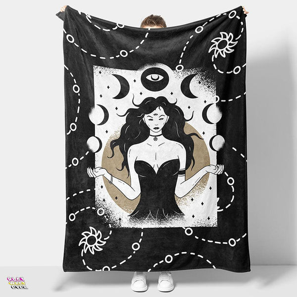 Asura Moon Goddess Blanket - PlayWhatever