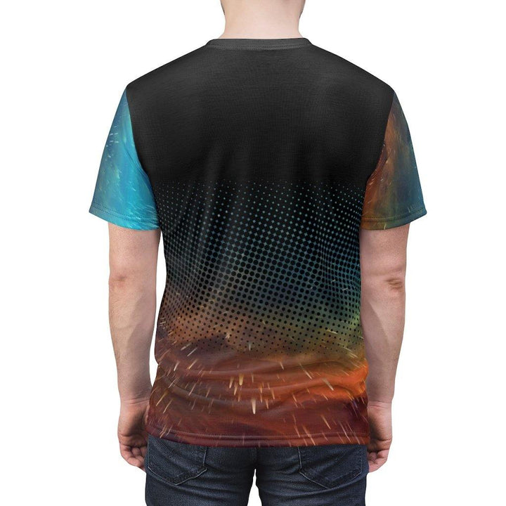 Skating Over The Nebula Astronaut Unisex Shirt - PlayWhatever