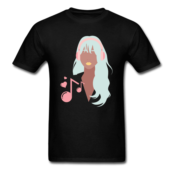 Music Is My Love Unisex T-Shirt - black