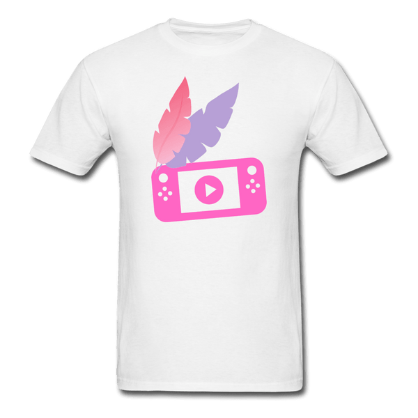 Boho Gaming Feathered Wings Unisex T-Shirt - white