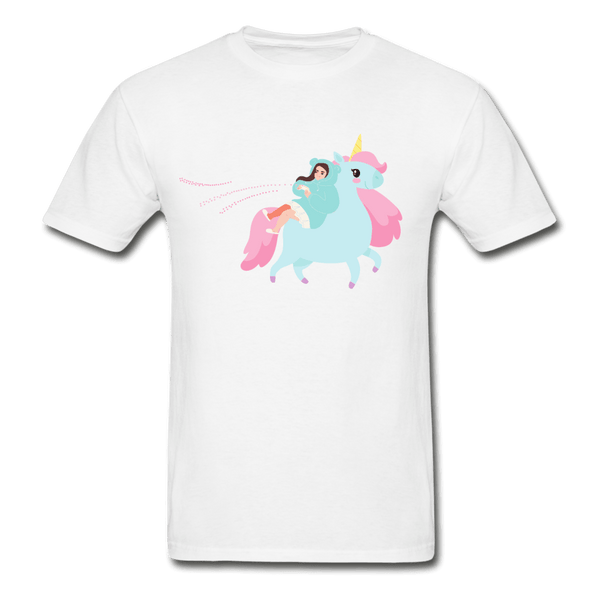 Gaming with a Unicorn Ultra Cotton T-Shirt - white