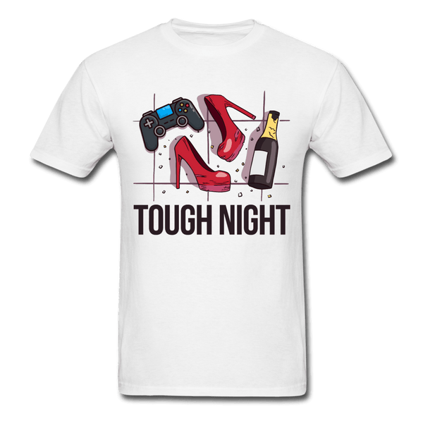 Tough Night Gaming Girl T-Shirt - white