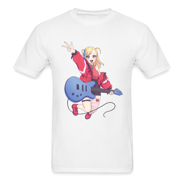 Rock On Anime Concert T-Shirt - white